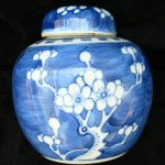 Chinese prunus pattern Ginger Jar - 120mm high - perfect #2 Chinese prunus pattern Ginger Jar - 120mm high - perfect #2
