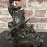 Antique Chinese Bronze Fan Warrior Lord Dynasty? 18th-19th Century ? RARE! Antique Chinese Bronze Fan Warrior Lord Dynasty? 18th-19th Century ? RARE!