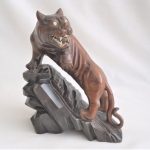 Antique / Vintage Wood Carved Tiger or Lion - Asian? Chinese? Antique / Vintage Wood Carved Tiger or Lion - Asian? Chinese?