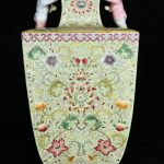 Qianlong Marked Famille Rose Porcelain Tongzi Boy Vase Bottle Qianlong Marked Famille Rose Porcelain Tongzi Boy Vase Bottle