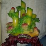 Oriental Faux Jade Candle Holder Chinese Japanese Oriental Faux Jade Candle Holder Chinese Japanese