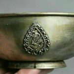 5.2" Qianlong Marked Chinese Silver Dynasty Palace Phoenix Lucky Pattern Bowl 5.2" Qianlong Marked Chinese Silver Dynasty Palace Phoenix Lucky Pattern Bowl