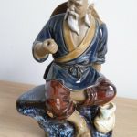 Vintage Chinese Shiwan Art Pottery - Mudman/Fisherman Vintage Chinese Shiwan Art Pottery - Mudman/Fisherman