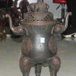 21 Year Old Incense Burner Censer, Antique Bronze, Qianlong Dynasty 21 Year Old Incense Burner Censer, Antique Bronze, Qianlong Dynasty