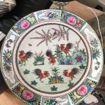 Chinese Vintage Porcelain Charger 4 Character Marks Chinese Vintage Porcelain Charger 4 Character Marks