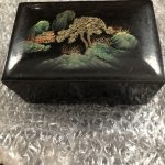 Four Inch Chinese Lacquer Trinket Box Bonsai Mint Four Inch Chinese Lacquer Trinket Box Bonsai Mint