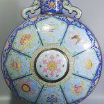 19.4" Qianlong Year Color Porcelain Enamel Gold 8 Auspicious Symbol 19.4" Qianlong Year Color Porcelain Enamel Gold 8 Auspicious Symbol