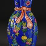 9.4'' Qianlong Dynasty Famille Rose Porcelain Melon Flower Pattern Bottle Vas 9.4'' Qianlong Dynasty Famille Rose Porcelain Melon Flower Pattern Bottle Vas