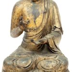 A Magnificent Gilt-Bronze Luohan Sculpture: Unraveling Its History and Auction Triumph bronze