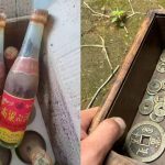 Vintage Baijiu and Antique Coins Unearthed Behind Wall During Family Renovation in Northern China coins-baijiu
